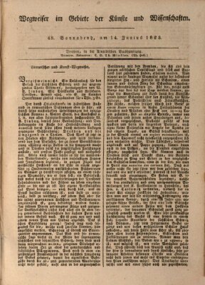 Abend-Zeitung Samstag 14. Juni 1823