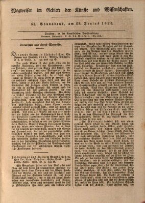 Abend-Zeitung Samstag 28. Juni 1823