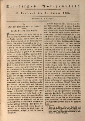 Abend-Zeitung Freitag 31. Januar 1823