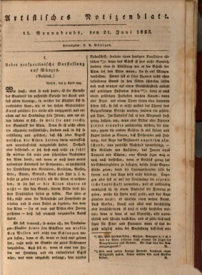 Abend-Zeitung Samstag 21. Juni 1823