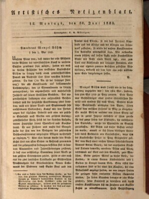 Abend-Zeitung Montag 30. Juni 1823