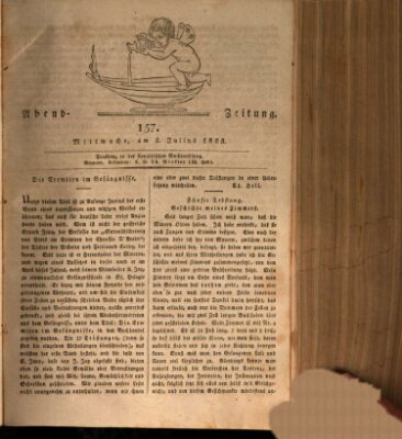 Abend-Zeitung Mittwoch 2. Juli 1823