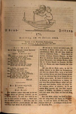 Abend-Zeitung Freitag 18. Juli 1823