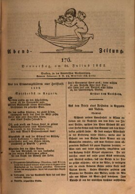 Abend-Zeitung Donnerstag 24. Juli 1823