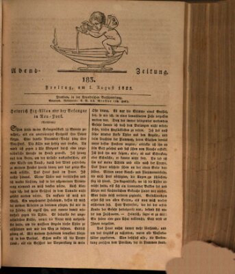 Abend-Zeitung Freitag 1. August 1823