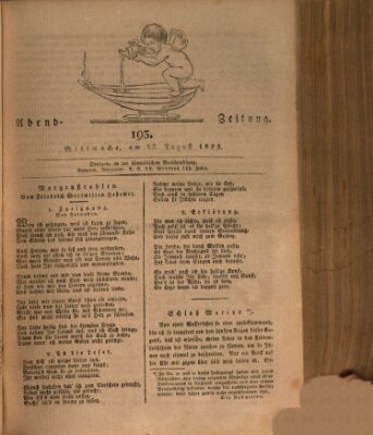 Abend-Zeitung Mittwoch 13. August 1823