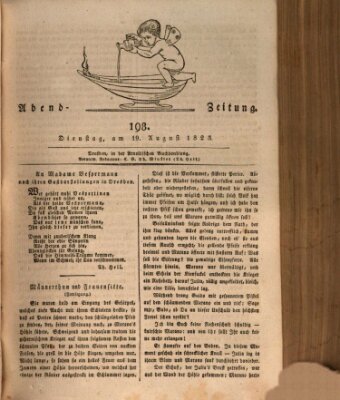 Abend-Zeitung Dienstag 19. August 1823