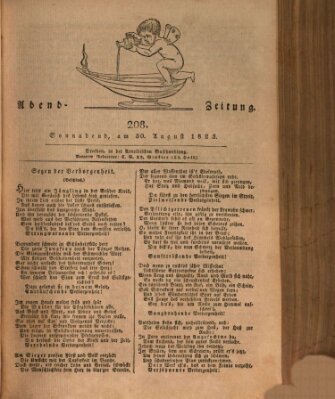 Abend-Zeitung Samstag 30. August 1823