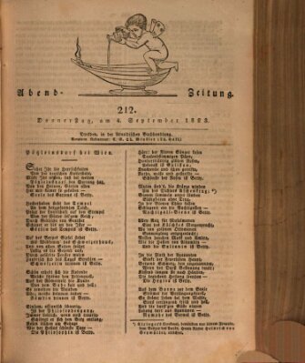 Abend-Zeitung Donnerstag 4. September 1823