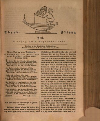 Abend-Zeitung Dienstag 9. September 1823