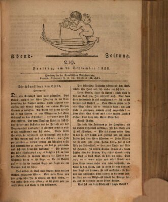 Abend-Zeitung Freitag 12. September 1823