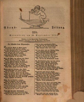 Abend-Zeitung Samstag 13. September 1823