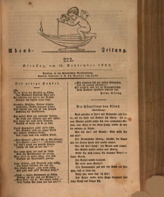 Abend-Zeitung Dienstag 16. September 1823