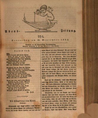 Abend-Zeitung Donnerstag 18. September 1823