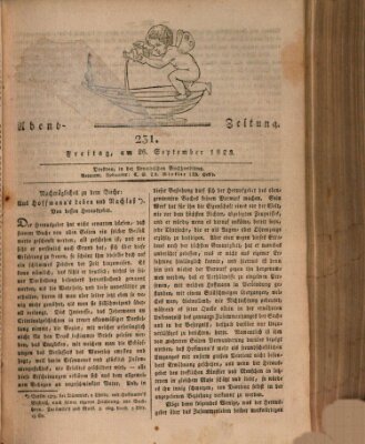 Abend-Zeitung Freitag 26. September 1823