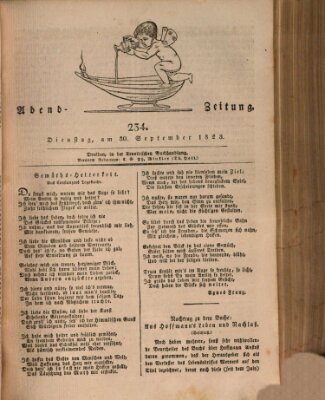 Abend-Zeitung Dienstag 30. September 1823