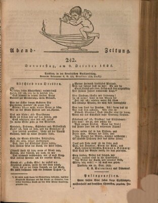 Abend-Zeitung Donnerstag 9. Oktober 1823