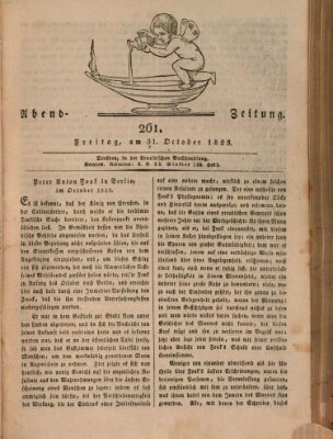 Abend-Zeitung Freitag 31. Oktober 1823