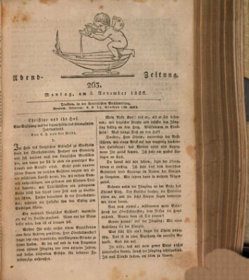 Abend-Zeitung Montag 3. November 1823