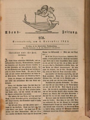 Abend-Zeitung Samstag 8. November 1823