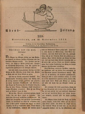 Abend-Zeitung Samstag 22. November 1823