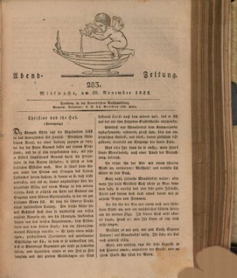 Abend-Zeitung Mittwoch 26. November 1823