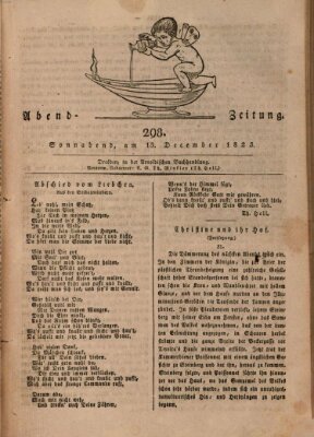 Abend-Zeitung Samstag 13. Dezember 1823