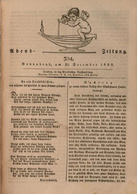 Abend-Zeitung Samstag 20. Dezember 1823