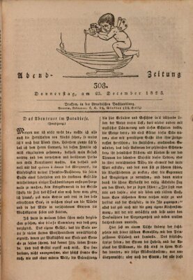 Abend-Zeitung Donnerstag 25. Dezember 1823