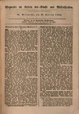 Abend-Zeitung Mittwoch 23. Juli 1823