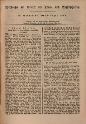 Abend-Zeitung Samstag 23. August 1823