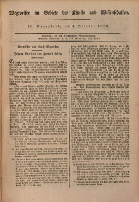 Abend-Zeitung Samstag 4. Oktober 1823