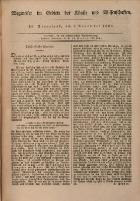 Abend-Zeitung Samstag 1. November 1823