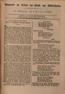 Abend-Zeitung Mittwoch 3. Dezember 1823