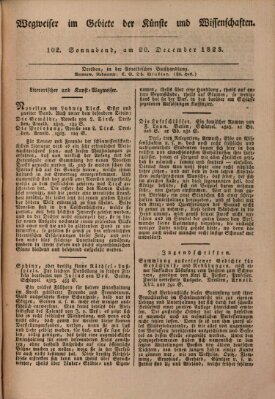 Abend-Zeitung Samstag 20. Dezember 1823