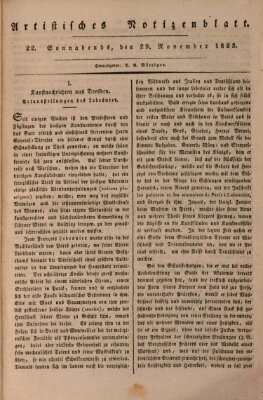 Abend-Zeitung Samstag 29. November 1823