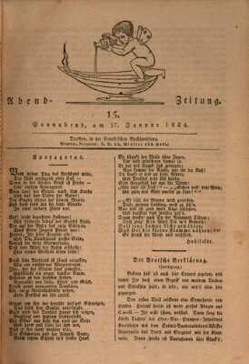 Abend-Zeitung Samstag 17. Januar 1824