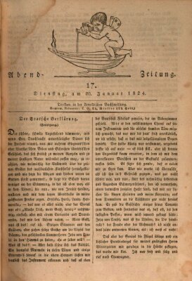 Abend-Zeitung Dienstag 20. Januar 1824