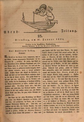 Abend-Zeitung Dienstag 27. Januar 1824