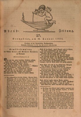 Abend-Zeitung Samstag 31. Januar 1824