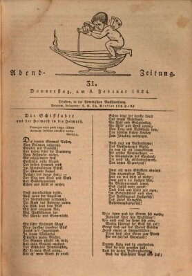 Abend-Zeitung Donnerstag 5. Februar 1824