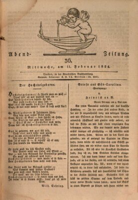 Abend-Zeitung Mittwoch 11. Februar 1824
