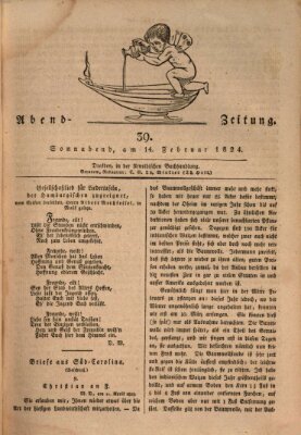 Abend-Zeitung Samstag 14. Februar 1824