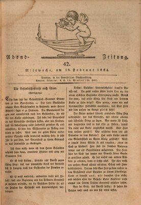 Abend-Zeitung Mittwoch 18. Februar 1824