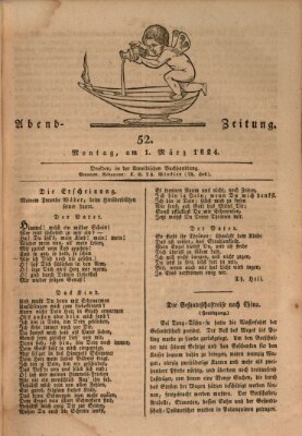 Abend-Zeitung Montag 1. März 1824