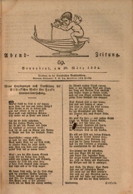 Abend-Zeitung Samstag 20. März 1824