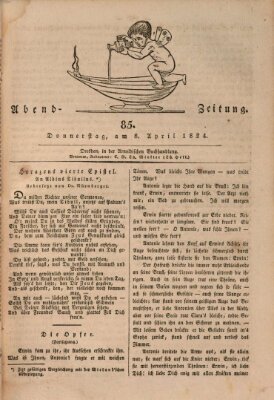 Abend-Zeitung Donnerstag 8. April 1824