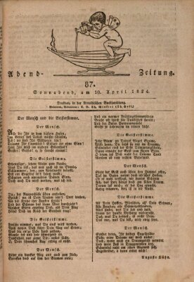 Abend-Zeitung Samstag 10. April 1824