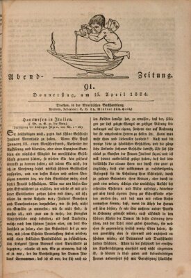 Abend-Zeitung Donnerstag 15. April 1824