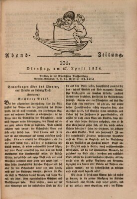 Abend-Zeitung Dienstag 27. April 1824